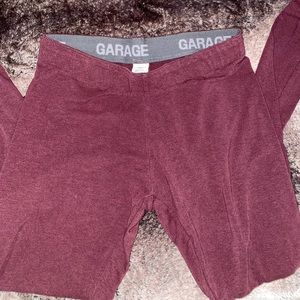 Garage Burgundy Leggings